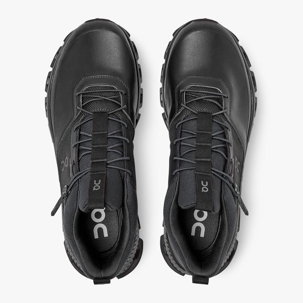 Men's On Running Cloud Hi Trainers Black | FLU3282MG