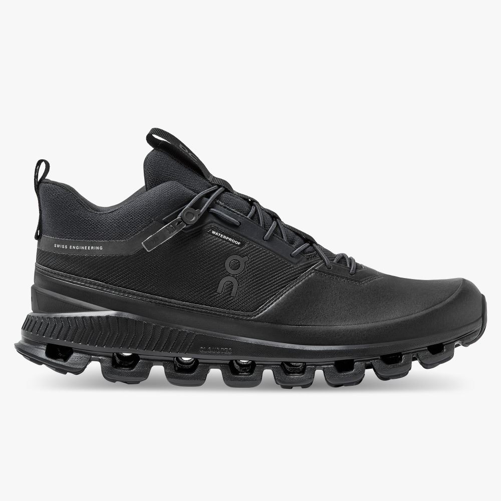 Men\'s On Running Cloud Hi Trainers Black | FLU3282MG
