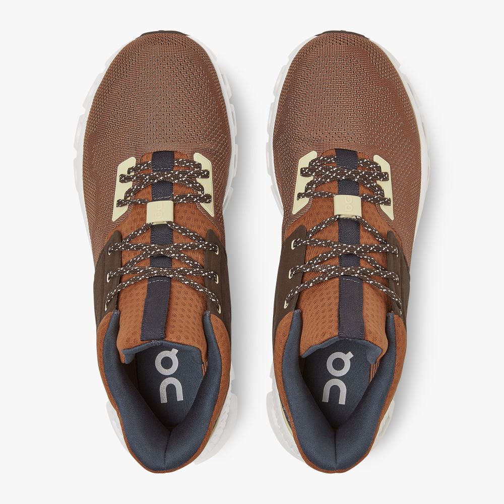 Men's On Running Cloud Hi Trainers Brown | HYB6246FZ