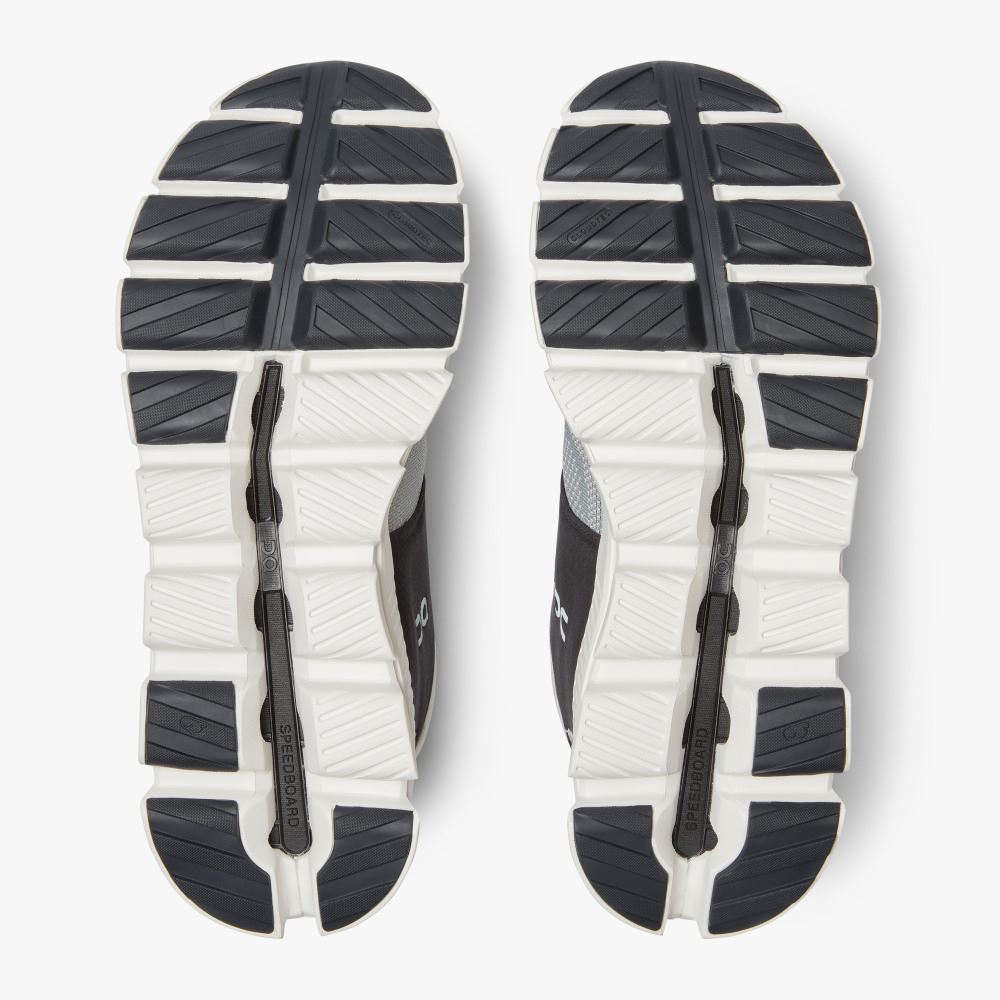 Men's On Running Cloud Hi Trainers Grey Black | FZF8187AV