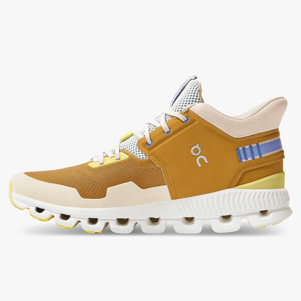 Men's On Running Cloud Hi Trainers Light Brown | HWT439NP