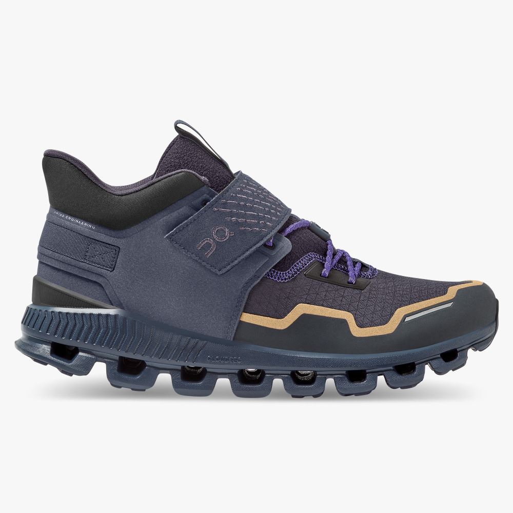 Men\'s On Running Cloud Hi Trainers Navy Black | LTP5085FZ