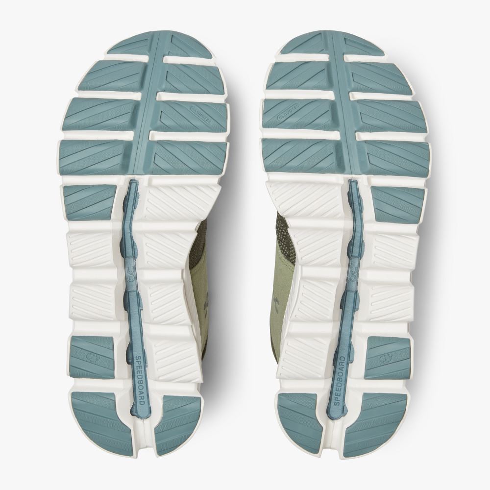 Men's On Running Cloud Hi Trainers Olive | VKX2984ZO