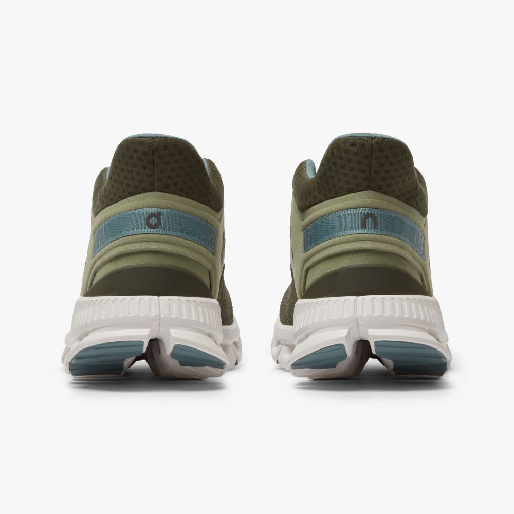 Men's On Running Cloud Hi Trainers Olive | VKX2984ZO