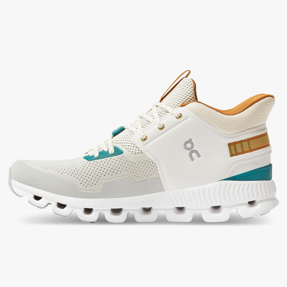 Men's On Running Cloud Hi Trainers White | CYM6747RC