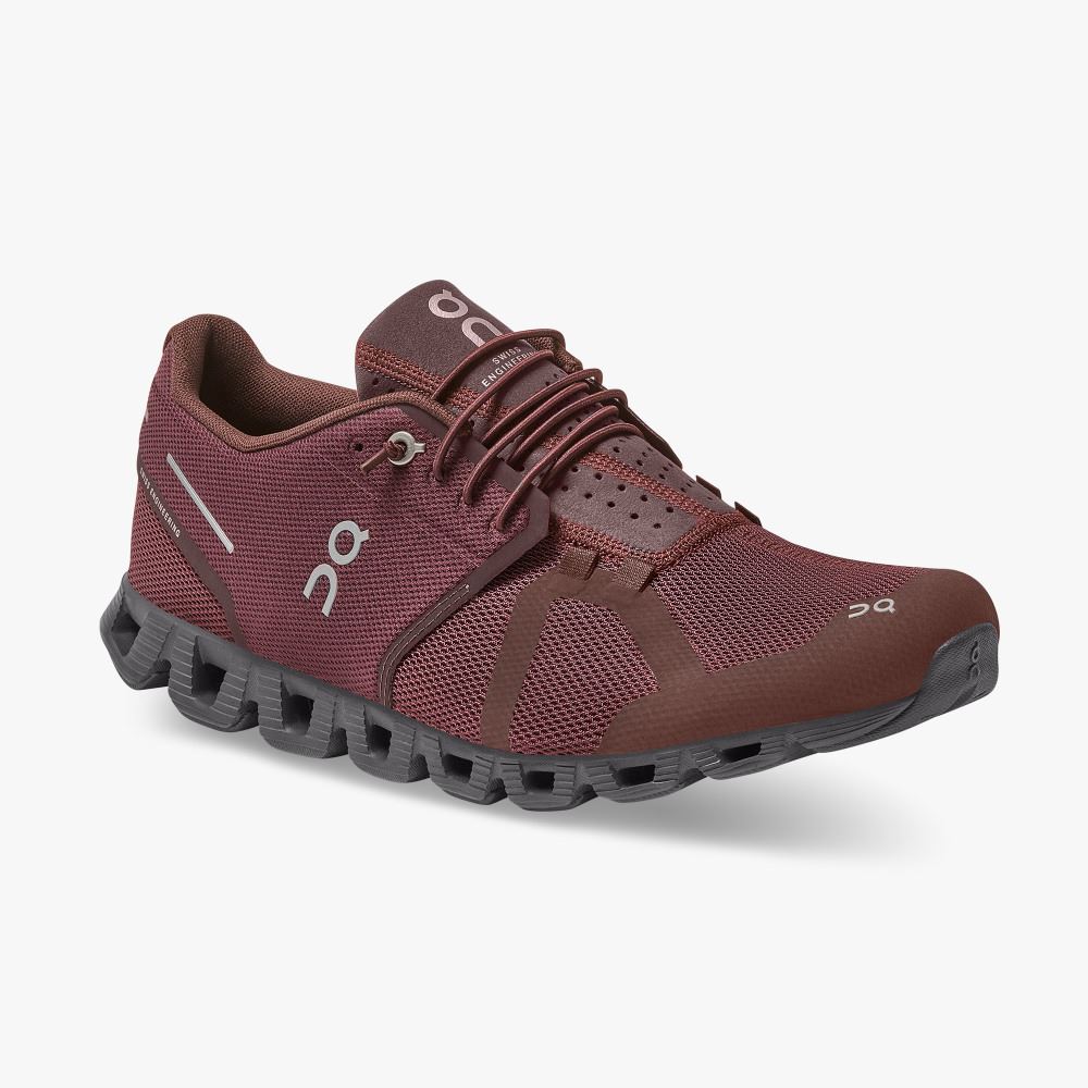 Men's On Running Cloud Trainers Burgundy | CCO6247EI