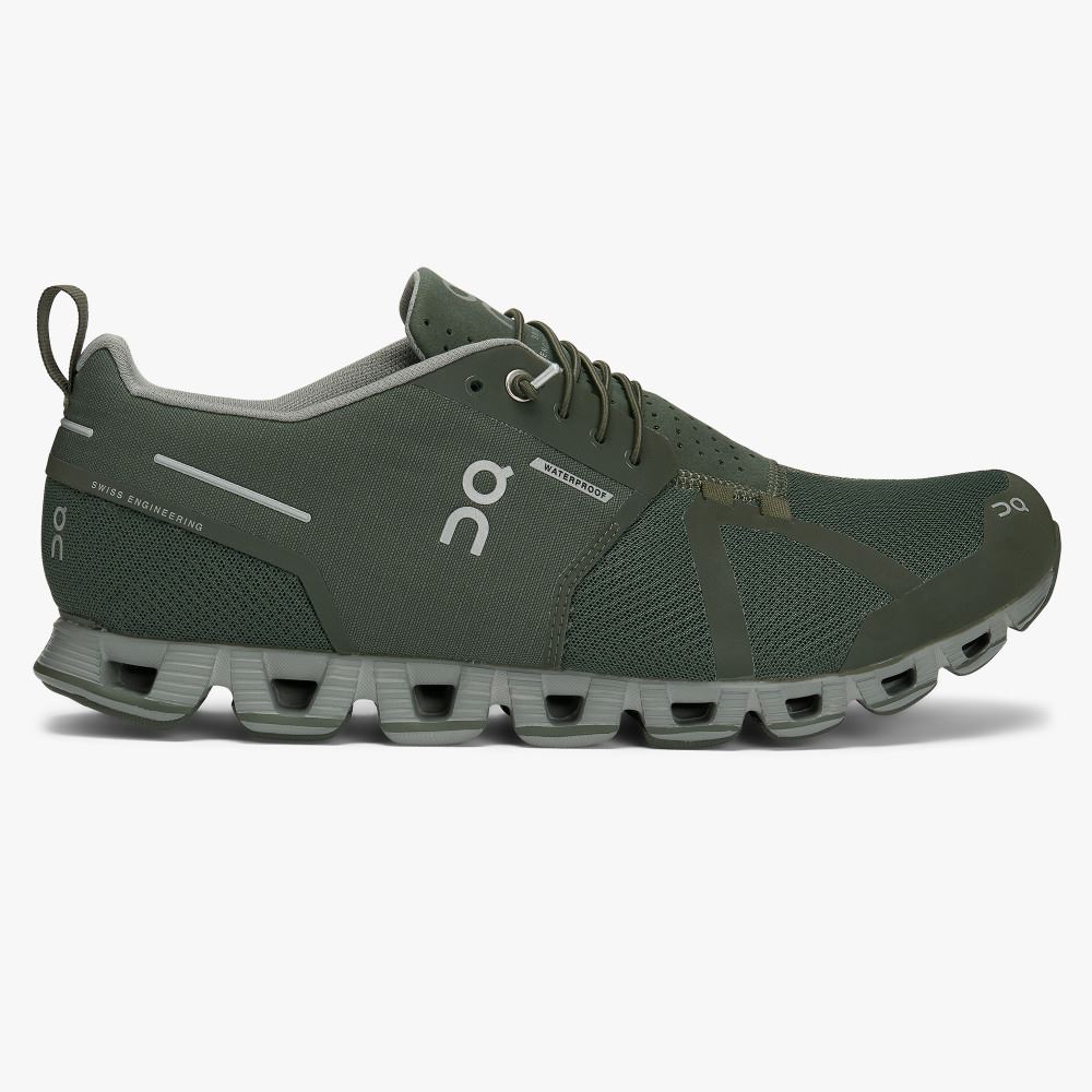 Men\'s On Running Cloud Trainers Olive | XZJ2860BZ