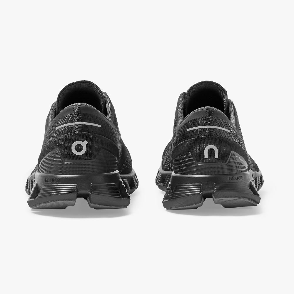 Men's On Running Cloud X Road Running Shoes Black | MTS2723HP
