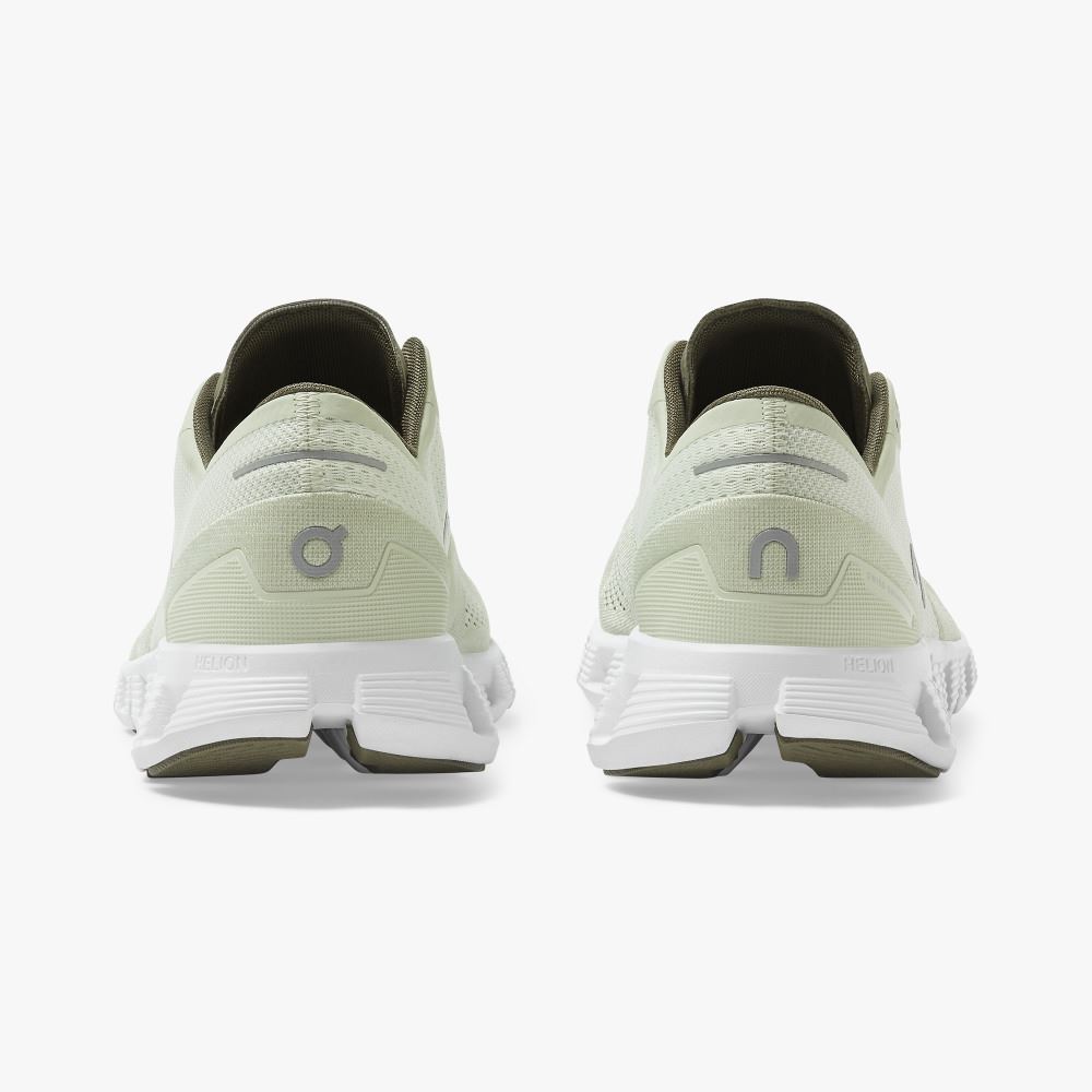 Men's On Running Cloud X Road Running Shoes Light Green | NGP3091LR