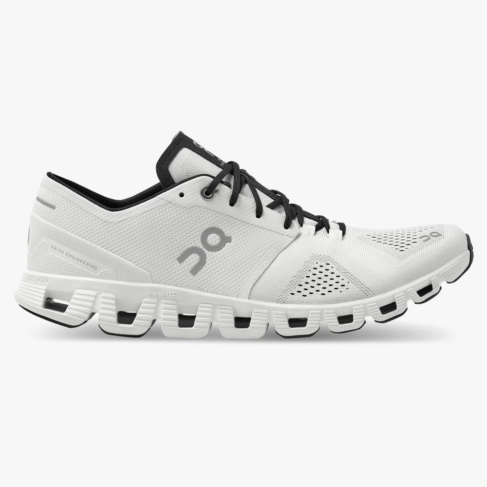 Men\'s On Running Cloud X Road Running Shoes White | QXY6632SF