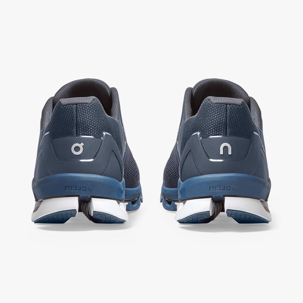 Men's On Running Cloudace Road Running Shoes Navy | YVZ3634IK