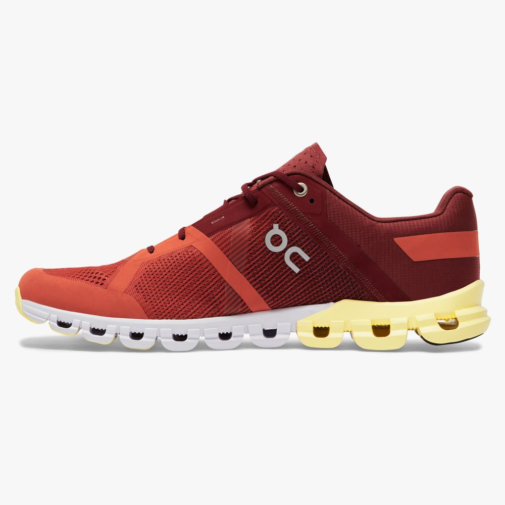 Men's On Running Cloudflow Road Running Shoes Red | ZYI9951TY