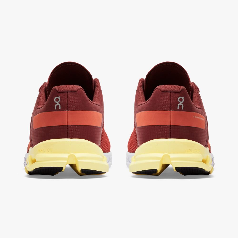 Men's On Running Cloudflow Road Running Shoes Red | ZYI9951TY