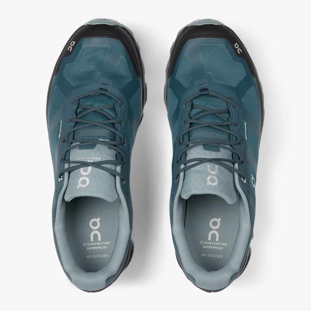 Men's On Running Cloudventure Trail Running Shoes Turquoise | DIB4374GC