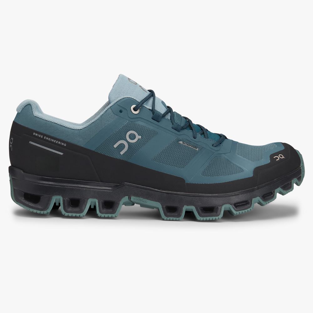 Men\'s On Running Cloudventure Trail Running Shoes Turquoise | DIB4374GC