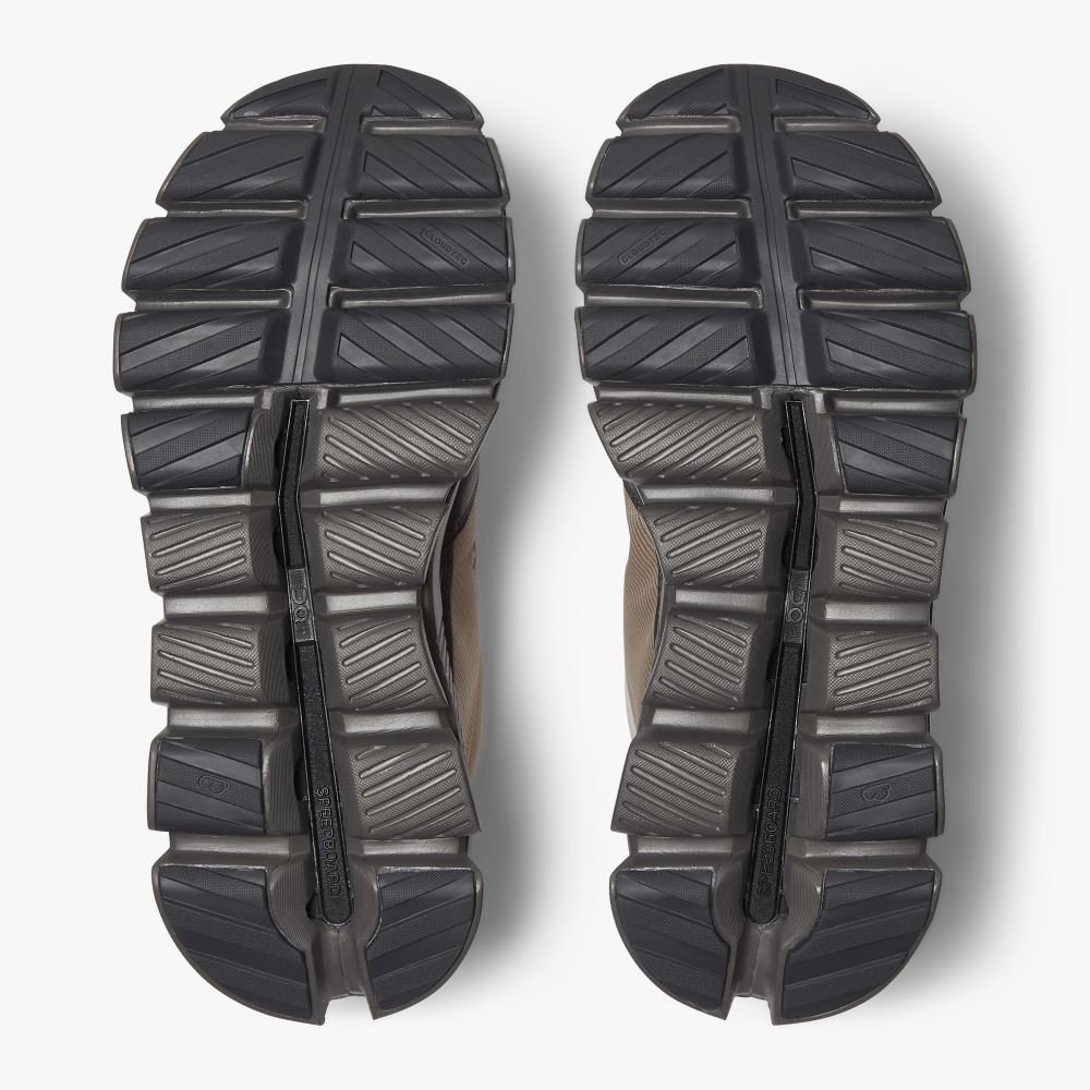 Women's On Running Cloud Hi Trainers Apricot Black | OBP7346ZB