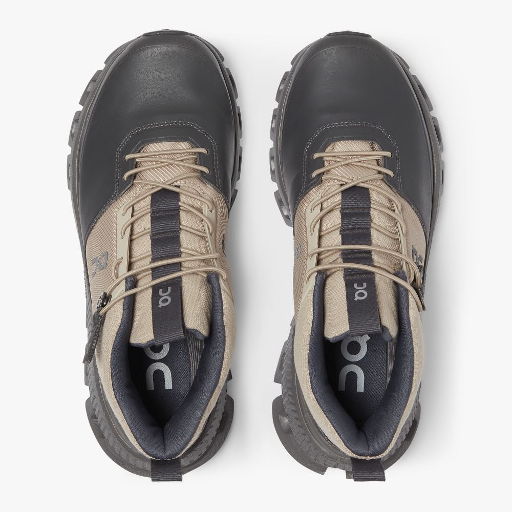 Women's On Running Cloud Hi Trainers Apricot Black | OBP7346ZB