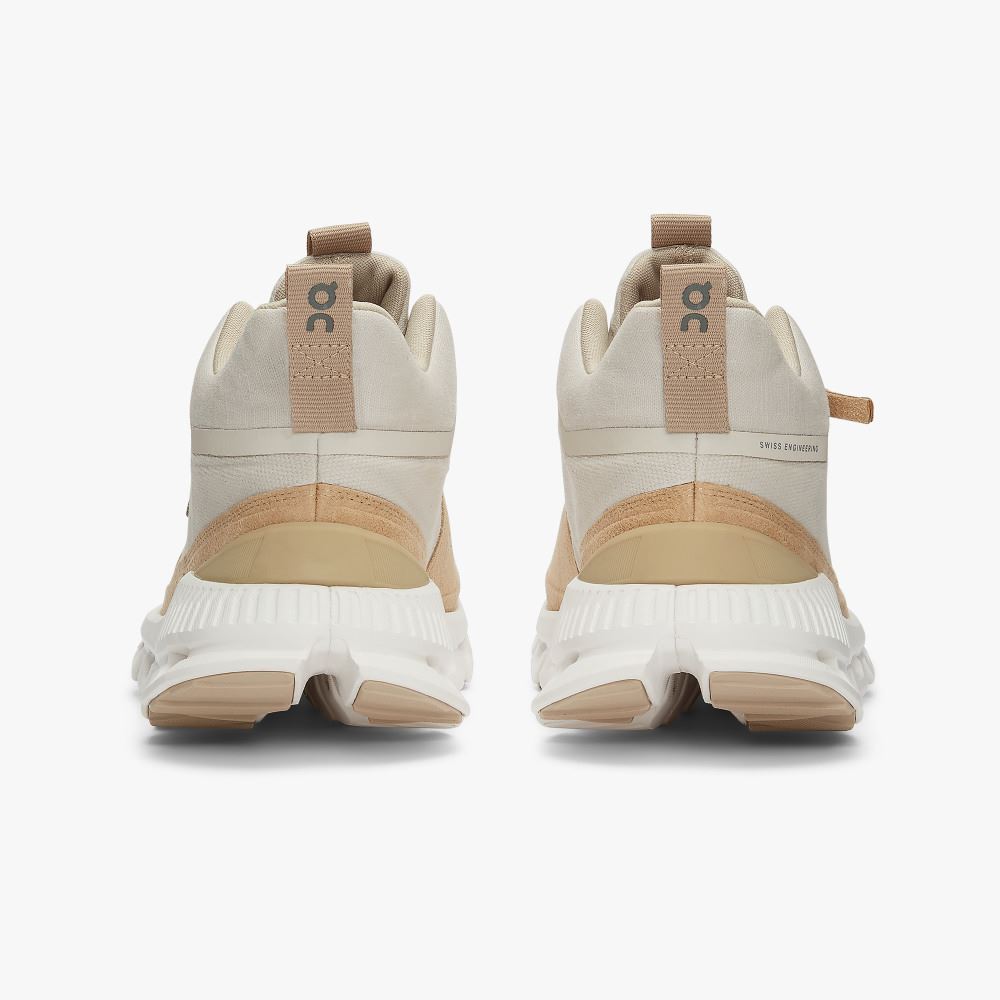 Women's On Running Cloud Hi Trainers Apricot | QBN1010ZZ