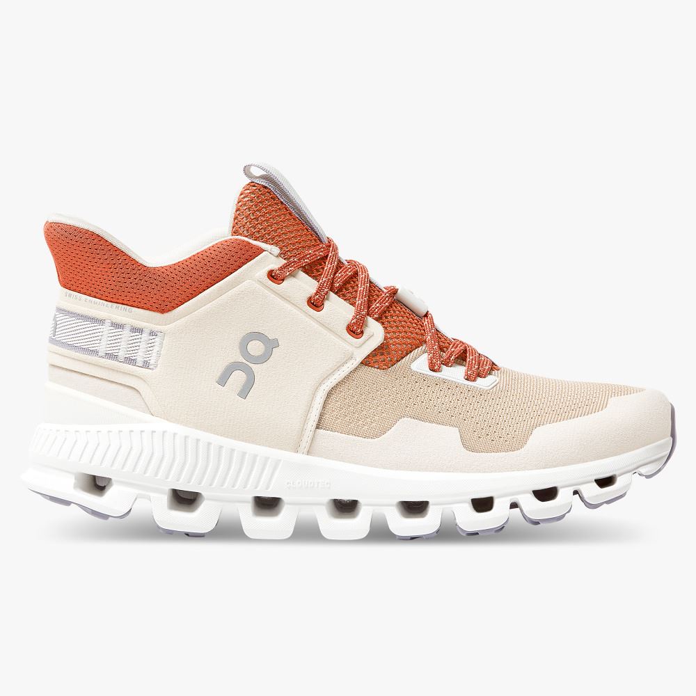 Women\'s On Running Cloud Hi Trainers Beige | CCX9455IY