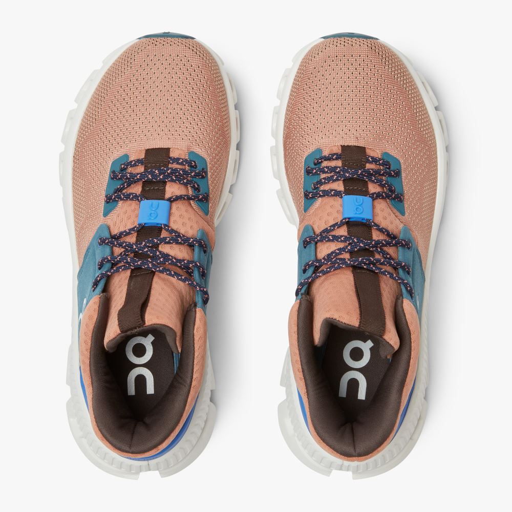 Women's On Running Cloud Hi Trainers Green Light Brown | MSO4567SN