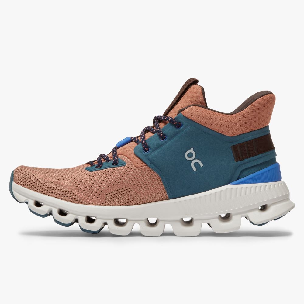 Women's On Running Cloud Hi Trainers Green Light Brown | MSO4567SN