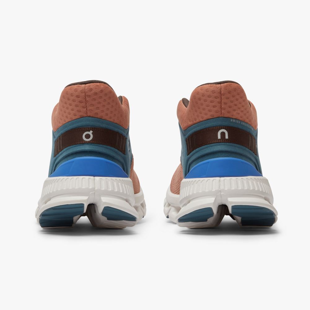 Women's On Running Cloud Hi Trainers Green Light Brown | MSO4567SN