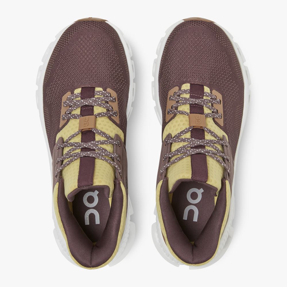 Women's On Running Cloud Hi Trainers Light Burgundy | HJU8789IT