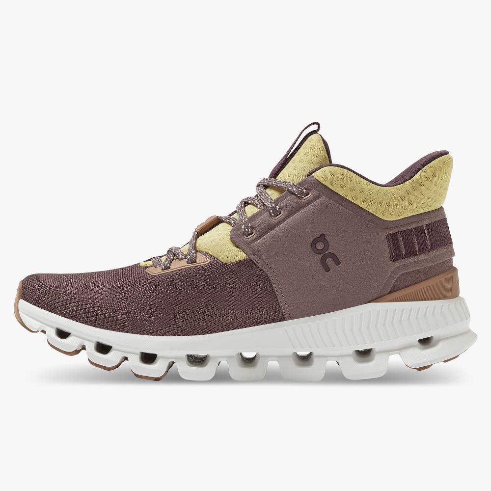Women's On Running Cloud Hi Trainers Light Burgundy | HJU8789IT