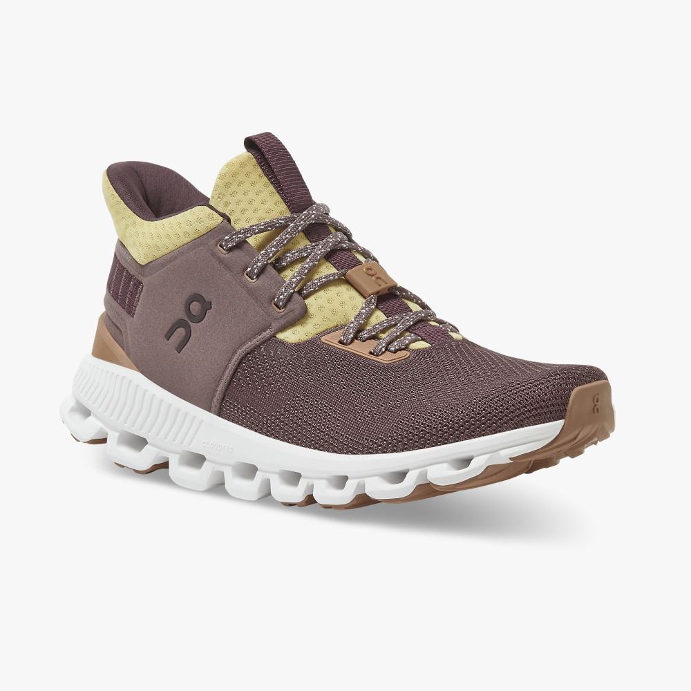 Women's On Running Cloud Hi Trainers Light Burgundy | HJU8789IT