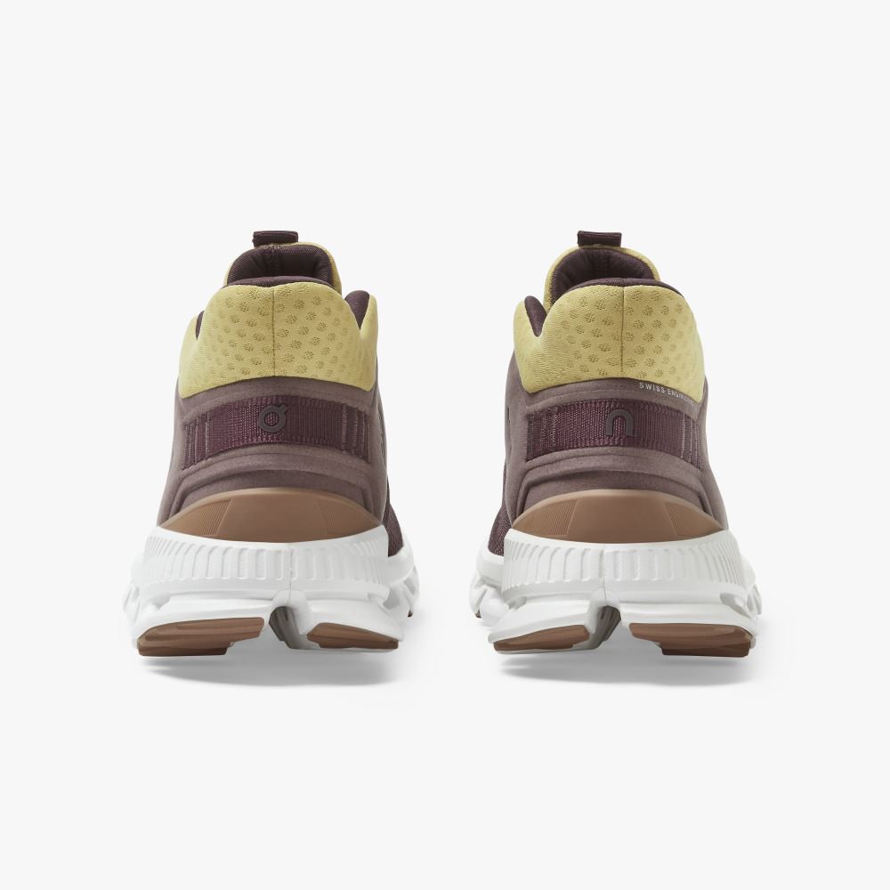 Women's On Running Cloud Hi Trainers Light Burgundy | HJU8789IT