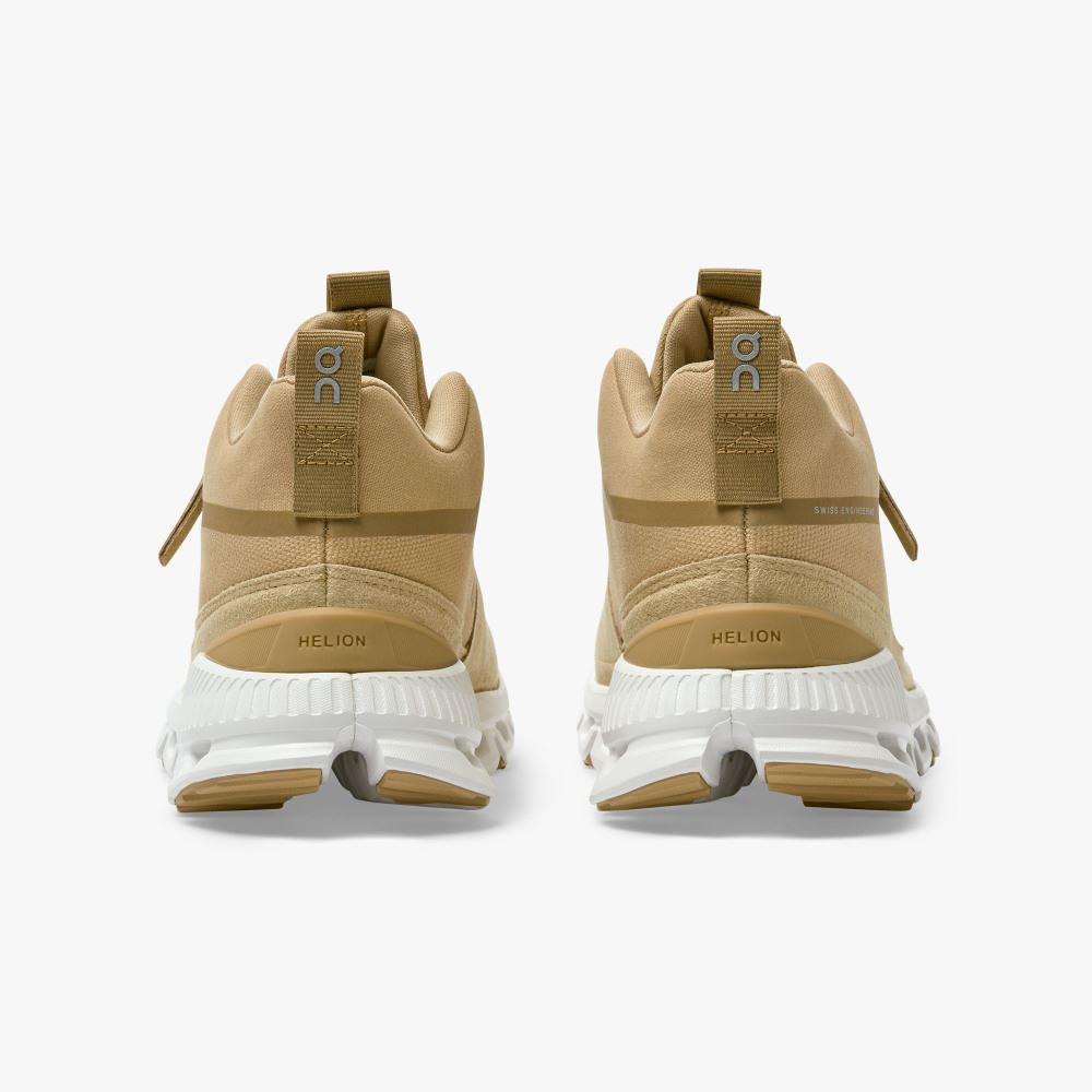 Women's On Running Cloud Hi Trainers Light Brown | WHB189OF