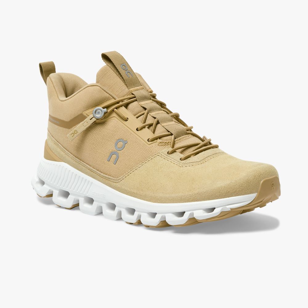 Women's On Running Cloud Hi Trainers Light Brown | WHB189OF