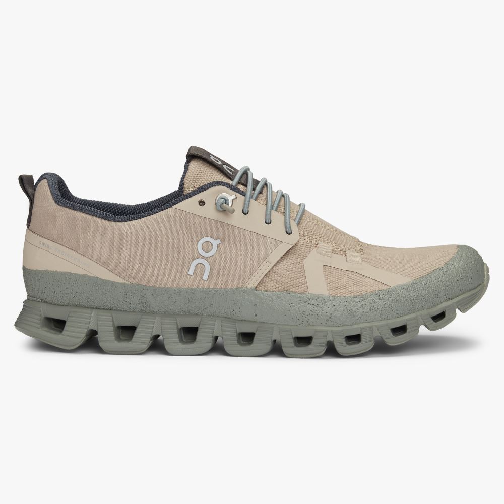 Women\'s On Running Cloud Trainers Beige Green | ITJ7074TS