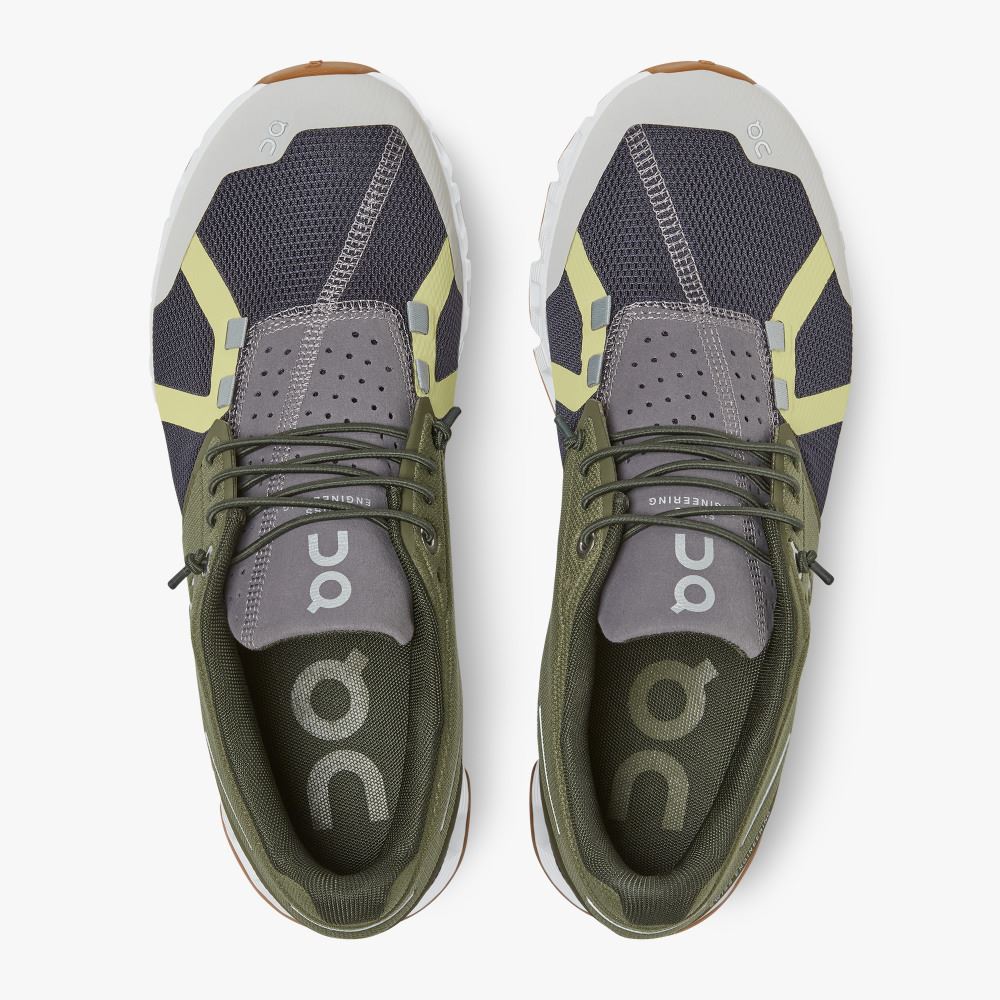 Women's On Running Cloud Trainers Olive Navy | BXZ9526TZ