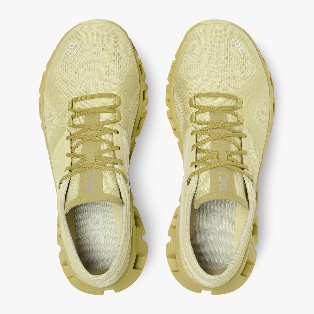 Women's On Running Cloud X Road Running Shoes Yellow | JPB3542SV