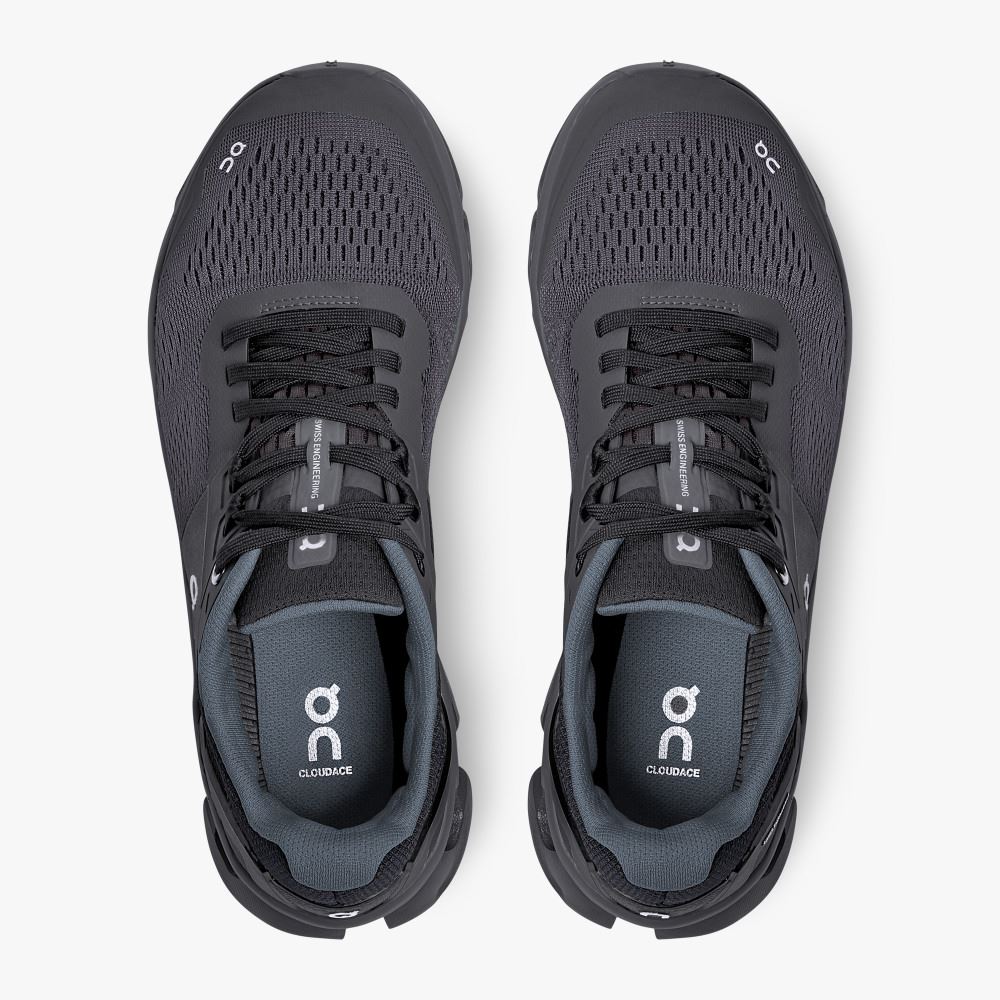 Women's On Running Cloudace Road Running Shoes Black | OMF74MI