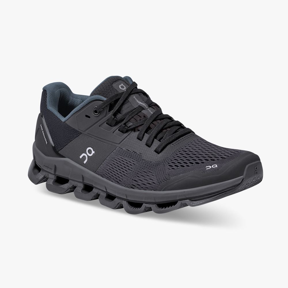 Women's On Running Cloudace Road Running Shoes Black | OMF74MI