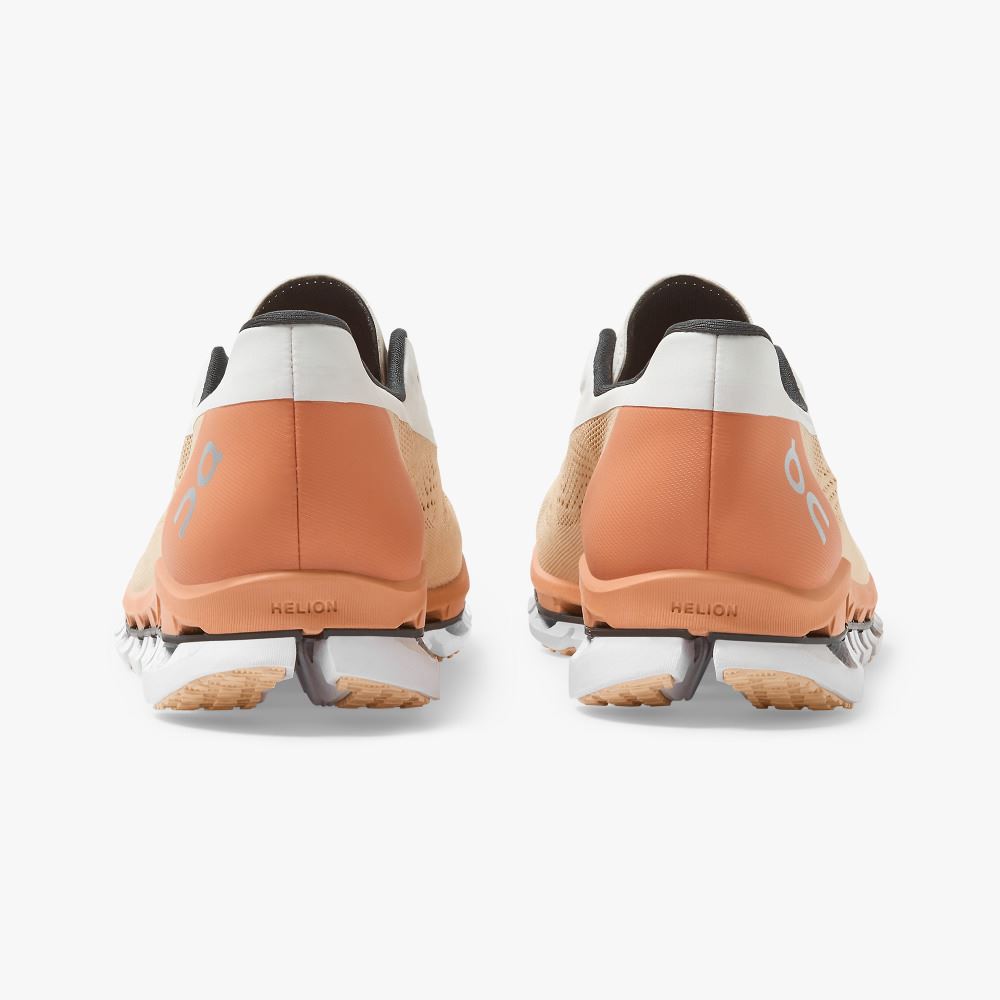 Women's On Running Cloudboom Road Running Shoes Light Brown | HZW7686PS