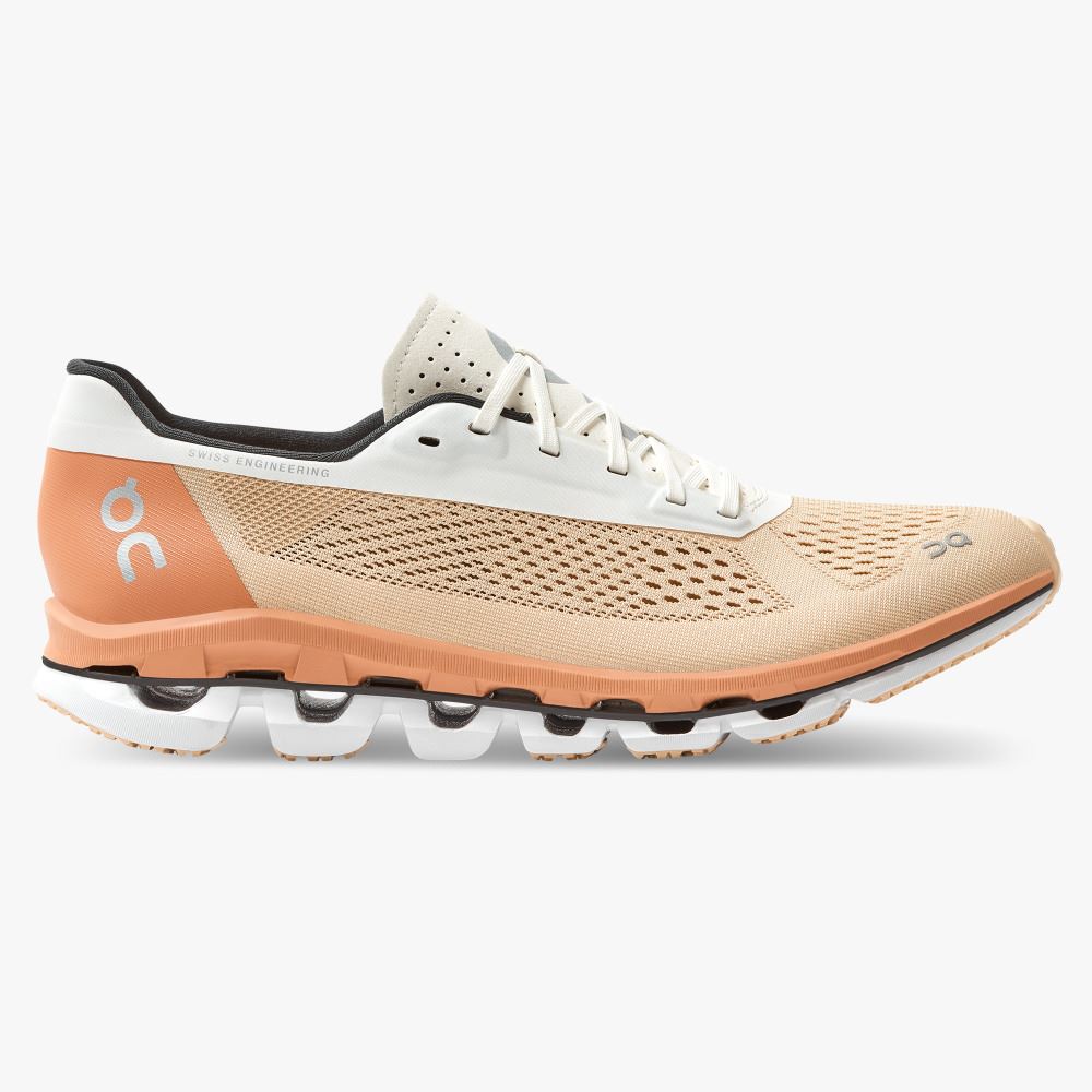 Women\'s On Running Cloudboom Road Running Shoes Light Brown | HZW7686PS