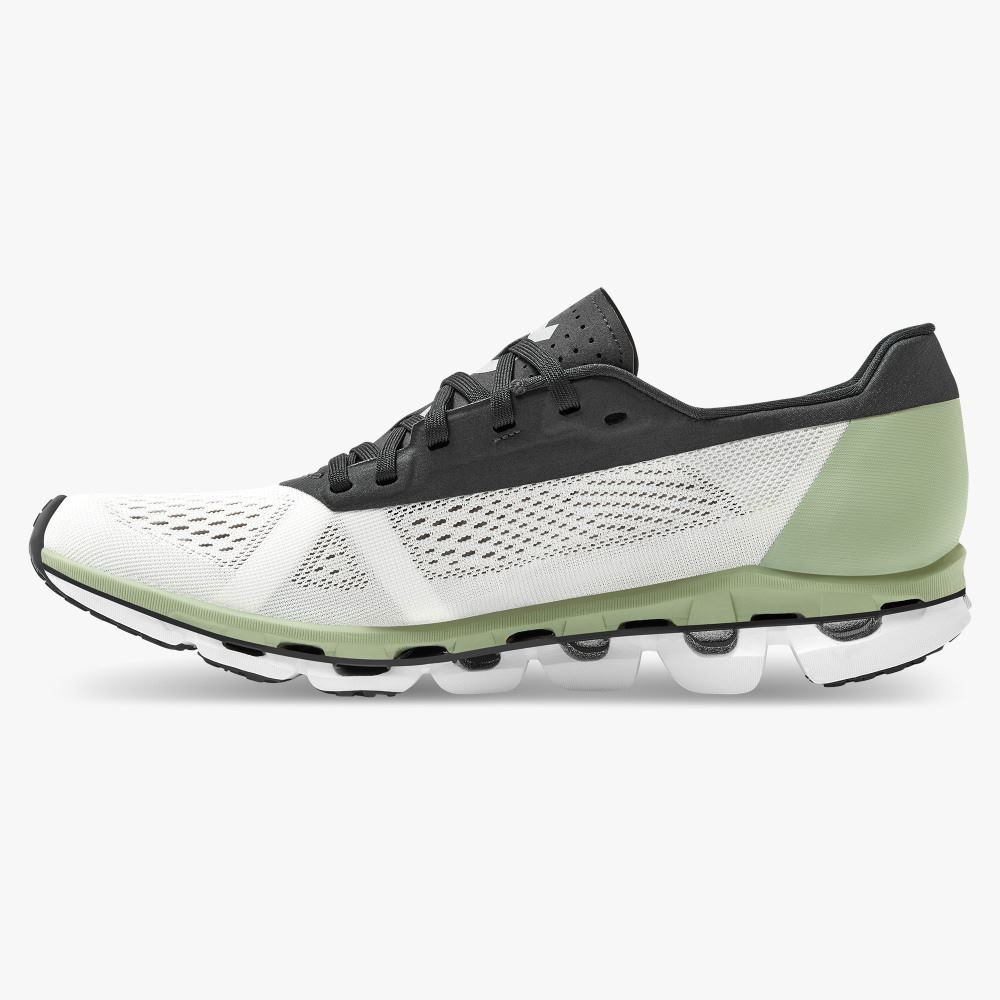 Women's On Running Cloudboom Road Running Shoes White Green | XKH2266MM