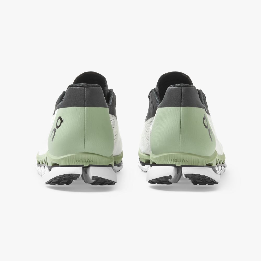 Women's On Running Cloudboom Road Running Shoes White Green | XKH2266MM