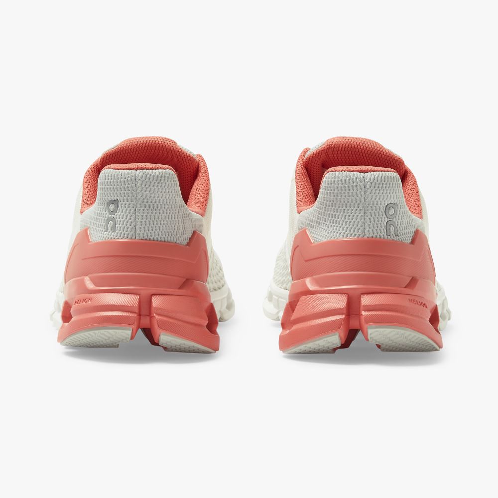 Women's On Running Cloudflyer Road Running Shoes White Coral | XDK5582XH