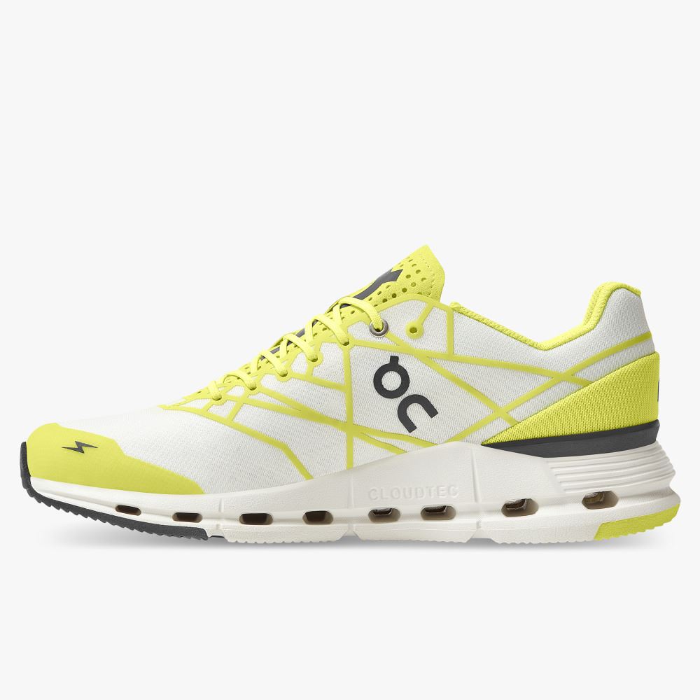 Women's On Running Cloudnova Trainers White Yellow | QDH7715JQ