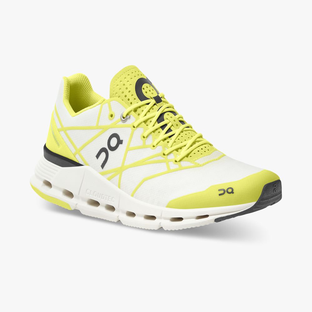 Women's On Running Cloudnova Trainers White Yellow | QDH7715JQ