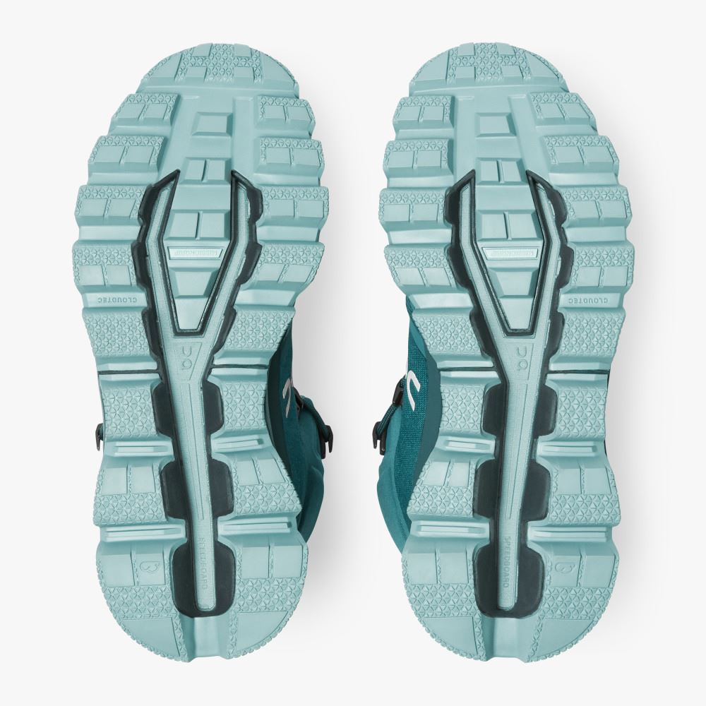 Women's On Running Cloudrock Hiking Shoes Turquoise | BIZ8988FM