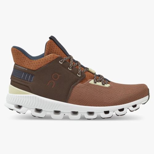 Men's On Running Cloud Hi Trainers Brown | HYB6246FZ